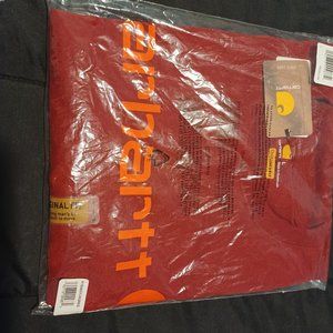 MENS CARHARTT RED SHORT SLEAVE T SHIRT NEW IN BAG SIZE LARGE
